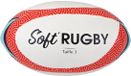 Sporti Rugbybal Frankrijk Soft Maat 3 Wit Rood