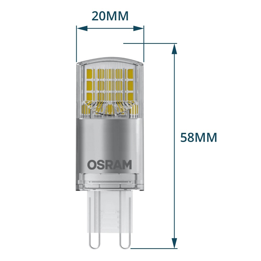 Osram Parathom LED Lamp G9 4.2W 827 Helder | Zeer Warm Wit - Vervangt 40W