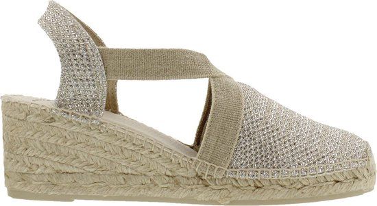 Toni Pons Triton Espadrilles Dames - Platinum - Maat 37