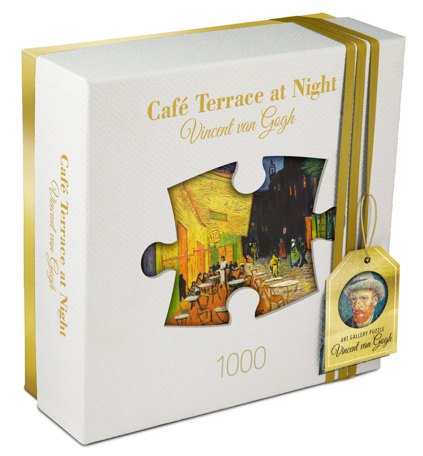 Tucker's Fun Factory Art Gallery - Cafe Terrace at Night Vincent van Gogh Puzzel (1000 stukjes)
