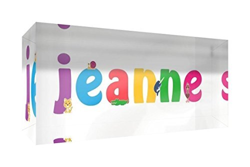 Little Helper Little helper herinnering deco acryl transparant gepolijst als diamantstijl illustratief bont met de naam meisjesnaam Johanna 5 x 21 x 2 cm Grand