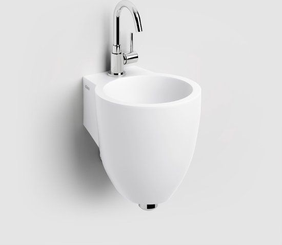 Clou Flush 6 Fontein - 27x28cm - Aluite Wit Mat - 1 Kraangat