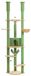 Arbre à chat XL, arbre à chat réglable avec appareil d'escalade, 236-258 cm, 5+ niveaux, hamac et cachette pour chat, bois