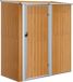 vidaXL Abri de jardin - 180,5x97x209,5 cm - Acier galvanisé - Aspect bois
