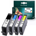 Evoke Compatible Ink for HP 924E Evomore HP924E 4X CMYK: Black 4K0V0Ne, Cyan 4K0U7Ne, Magenta 4K0U8Ne, Yellow 4K0U9Ne 86.5 ml 3400 Pages Officejet Pro 8122E 8124E 8125E 8128E 8132E 8134E 8135E