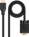 NANOCABLE 10.15.4602 video kabel adapter 1,8 m VGA (D-Sub) HDMI Zwart