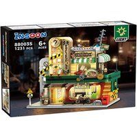 INSOON Detectivehuis om te Bouwen – 1231 Stukken met LED, 3 Interactieve Verdiepingen en Realistische Details – Creatief Speelgoed voor Kinderen