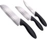 alpina Keukenmessen Set 3-delig – Koksmes, Santokumes & Universeel Mes – RVS Messen – Ergonomisch Handvat