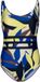 Pastunette Badpak Beach Leaves - Ecru/Blauw/Lime - Corrigerend - Maat 40