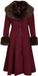 Banned Retro Banned Martha Fake Fur Coat Dames Lange jassen - XXL
