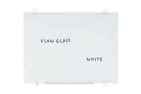 Bi-Office Whiteboard van glas, droog afwisbaar, niet magnetisch, kleur wit, 60 x 45 cm