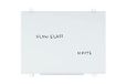 Bi-Office Whiteboard van glas, droog afwisbaar, niet magnetisch, kleur wit, 60 x 45 cm