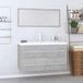 Maison Exclusive - Ensemble de meubles de salle de bains 3 pièces, gris béton