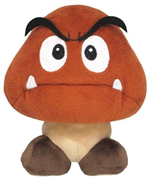 Super Mario Pluche - Goomba (15cm) - Bruin