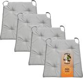 sleepling Basic 10 stoelkussenset 4-delig - stoelkussens 40x40 cm - lichtgrijs