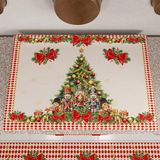 PETTI Artigiani Italiani - Kerstfornuisafdekking, fornuisafdekking voor kerstkeuken, fornuisafdekking 50 x 70 cm, fornuisafdekking notenkraker rood, 100% Made in Italy