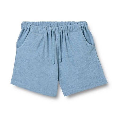 Wheat casual short blauw met textuur