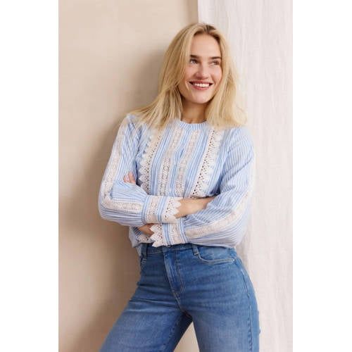 LOLALIZA gestreepte blouse blauw