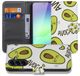 Samsung Galaxy A37 Book Case Avocado Singing Vert avec porte-cartes