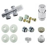 Riko Onderblok Set - Droit - Complet - 16x2.0 - Chrome