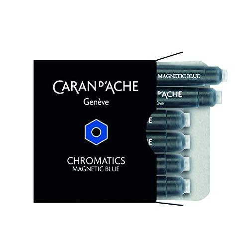 Caran d'Ache CD8021.149 inktcartridges - magnetisch blauw (Pack van 6)