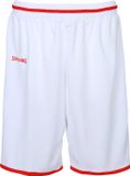 Spalding Move Basketbalshort Kinderen - Wit / Rood Maat 140