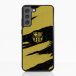 FC Barcelona Coque de Téléphone 3D Officielle Noire et Jaune avec des rayures abstraites