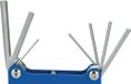 Promat/Tecwerk Jeu de tournevis | 6 pièces support pliable | SW 3-10 mm | Acier S2