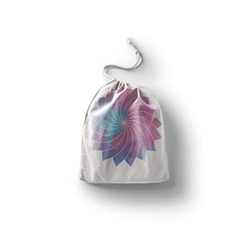 Bonamaison Bedrukte katoenen tas met trekkoord - 20 x 30 cm