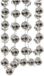 Decoris Kralenslinger XXL - zilver - 270 cm