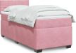 Maison Exclusive - Lit sommier avec matelas, rose, 80x200 cm, velours