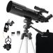 Telescope de voyage 80 mm avec trépied, sac à dos et adaptateur pour smartphone