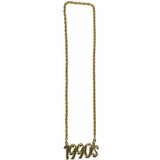 Merkloos / Sans marque Nineties/jaren 90 Verkleed sieraden ketting - feestartikelen - goudkleurig
