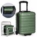 Leonardo Bagage cabine Valise 40x30x20 cm - Underseater - Trolley Bagage cabine - Reiskoffer met Wielen - Vert - Rigide