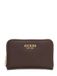 GUESS portemonnee Melody Logo SLG Zip Around Wallet Brown donkerbruin