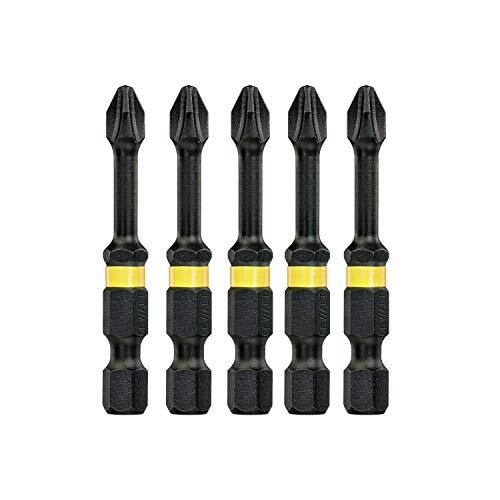 DeWalt Extreme Flextorq DT7997T Schroevendraaierbit (Ph1, 50 mm totale lengte, hoge pasvorm, lange levensduur, voor alle schroefwerkzaamheden), 5 stuks