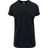 Urban Classics Long Shaped Turnup Tee Heren T-shirt - zwart - 3XL