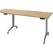 Table Idora 200x80 cm coin gauche piètement en aluminium