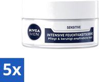 Nivea Men Sensitive Intensive Gezichtscrème - 50 ml - Voordeelverpakking - 5 stuks