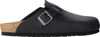Birkenstock Boston Black narrow Fettleder Oiled Leather Unisex Pantoffels - Zwart - Maat 39