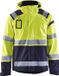 Blåkläder 4987-1987 Shell jack High Vis ongevoerd Geel/Marineblauw maat XL