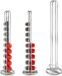 Kinvara Koffie cup/capsule houder/dispenser - metaal - voor 20 cups - D10 x H38 cm - Geschikt voor Nespresso cups