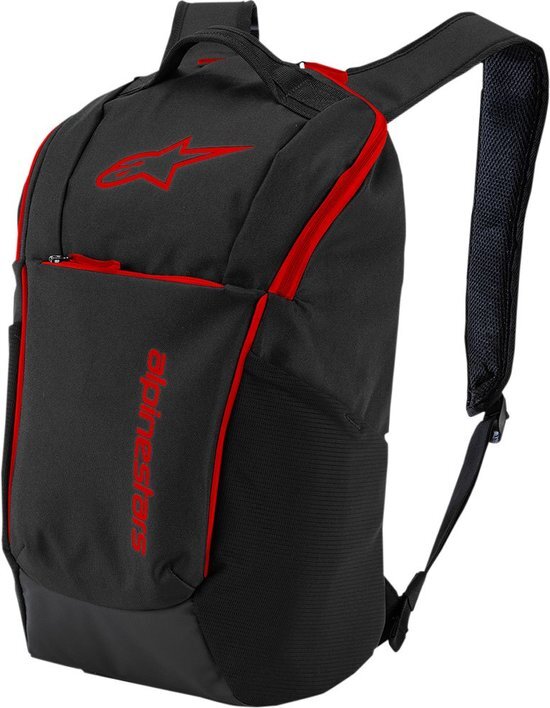 Alpinestars Defcon V2 Backpack, Rugzak, Zwart Rood, Os, Man