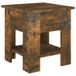 vidaXL Salontafel Gerookt Eiken 40x40x42 cm