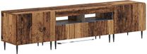 vidaXL 3-delige LED TV-kast ZWOLLE Oud hout Bewerkt hout