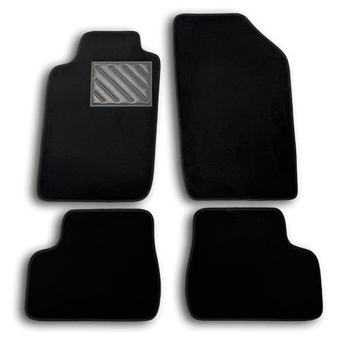 Vloermatten Peugeot Vloermatten voor Peugeot 206 vanaf 1998 - precies passend, antislip, hakbeschermers van versterkt rubber