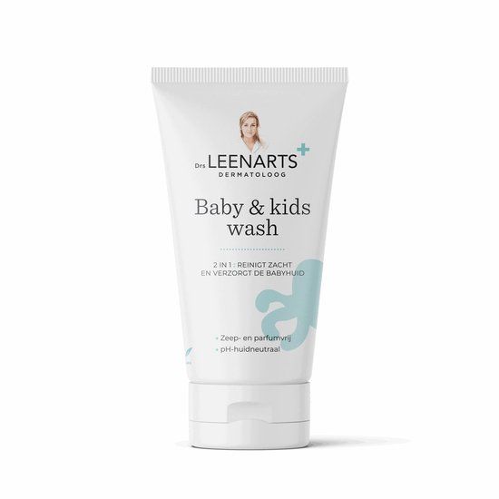 Drs Leenarts Baby Wascrème – Zeepvrije & parfumvrije baby wash – pH-huidneutraal – 150 ml