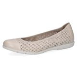 CAPRICE Caprice Dames 9-22151-42 ballerina's voor dames, Perlato crème, 37 EU