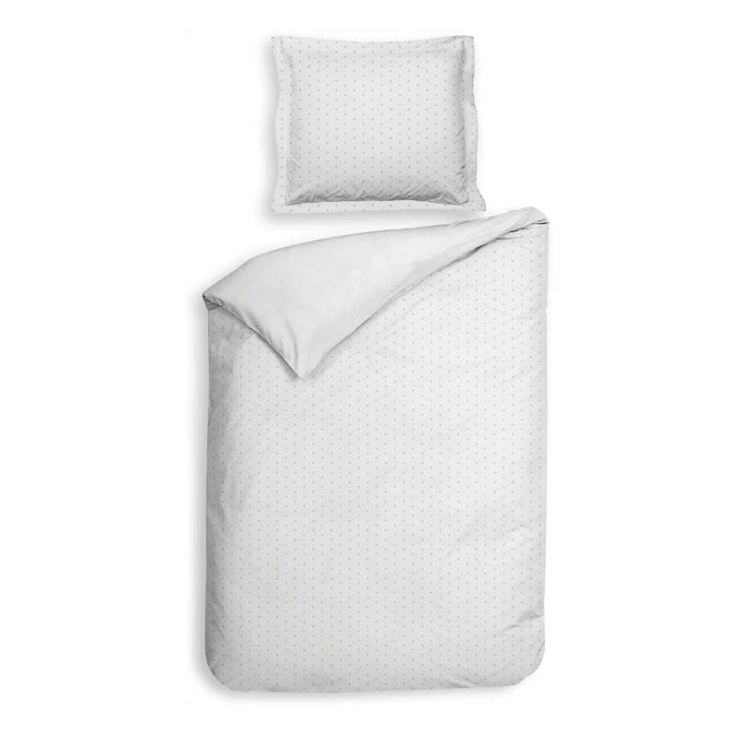 Heckett & Lane Punto Dekbedovertrek - Eenpersoons - 140x200/220 cm - White