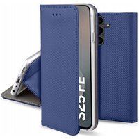 Samsung Housse pour Samsung Galaxy S25 FE 5G - etui coque pochette portefeuille + film ecran - BLEU MAGNET